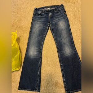Women’s silver jeans